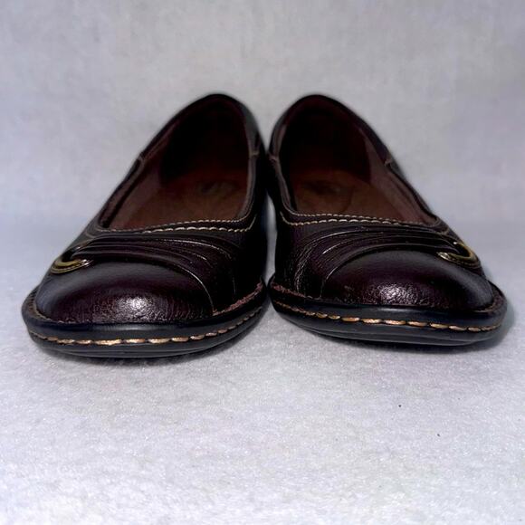 NWT Womens Clarks Dark Brown Recent Drive Leather Slip-on Shoes size 7 - Picture 5 of 8